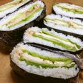 chou*'s cooksnap of when they made 鶏肉の麦みそ漬けとチーズのおにぎらず.