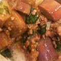 Nat728's cooksnap of when they made 茄子と挽肉ほうれん草の甘味噌炒め.