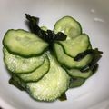 anemonenan's cooksnap of when they made きゅうりとわかめの酢の物.