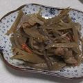 きらり流れ星's cooksnap of when they made 【時短】鳥もも肉入り新ごぼうでキンピラ.