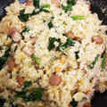 ムーミン☆ママ's cooksnap of when they made ほうれん草とウィンナーの焦がし醤油炒飯.