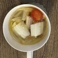 ma___111's cooksnap of when they made 厚揚げ入りコンソメスープ☆.