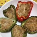 ＊miyumama＊'s cooksnap of when they made 外れないピーマンの肉詰め・あと出しごはん.