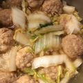 フクソノ's cooksnap of when they made ごはんに合う♡肉団子と白菜の中華煮.