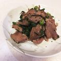 keymikko's cooksnap of when they made 砂肝炒め春菊ソース.