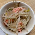 ポメちょん's cooksnap of when they made レンジだけ！もやしとかにかまの中華サラダ.