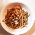 クックL8U9HI☆'s cooksnap of when they made ひき肉入り金平ごぼう.