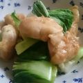 クックMY5E4E☆'s cooksnap of when they made 鶏胸肉とチンゲンサイのオイマヨ炒め.