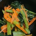 クックBQAH2T☆'s cooksnap of when they made 小松菜と人参のレンジで簡単♪味噌おひたし.