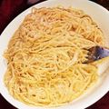 ぽんcooking☆'s cooksnap of when they made 皿一つで出来る！たらこスパゲッティ.
