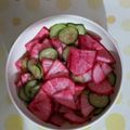 紅茶とチーズケーキ's cooksnap of when they made 赤カブのかんたん酢漬け.
