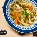 ふたごゆき's cooksnap of when they made きのこと野菜の、塩昆布で優しいお吸い物。.