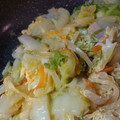 クック1BXKLA☆'s cooksnap of when they made もう1品！白菜とハムの卵とじ☆.