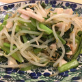 ∞とてちてた∞'s cooksnap of when they made もやしと小松菜の中華炒め.