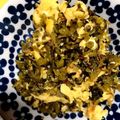めいちママ＊'s cooksnap of when they made 高菜漬けと卵の炒め物♪.