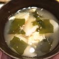 アルカママ's cooksnap of when they made わかめと竹輪のかき玉味噌汁.