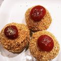 なおらいにゃん's cooksnap of when they made ハヤシをリメイク　揚げない焼きコロッケ.