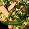 さくら雪山's cooksnap of when they made ニラとウインナーの玉子とじ.