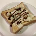 papikun's cooksnap of when they made うちのポテトサラダトースト★.