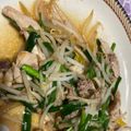 まもくるりん's cooksnap of when they made 鶏むね肉とニラのオイスター炒め.