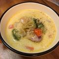 中村ベーカリー's cooksnap of when they made 余った野菜で朝の豆乳スープ.
