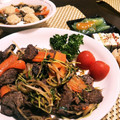 あゆまんま♪'s cooksnap of when they made もやしと舞茸でかさ増し！牛カルビ焼き.