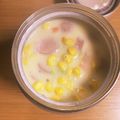 ひろ0922's cooksnap of when they made スープジャーで♡簡単♪コーンチャウダー風.