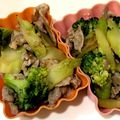 ※koko※'s cooksnap of when they made お弁当★ブロッコリーの茎と豚バラ炒め.