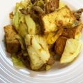ogu0430's cooksnap of when they made キャベツと厚揚げのカレー味チャンプルー.