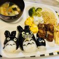 mas☆'s cooksnap of when they made トトロおにぎり★キャラ弁★.