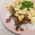 ゆるмαмα's cooksnap of when they made お昼ごはんに♪１０分で簡単牛肉の甘辛丼.