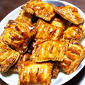 ゆうこうとみー's cooksnap of when they made 包んで焼くだけ✿濃厚とろとろ柿パイ✿.
