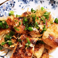 Munchkin's　Mom's cooksnap of when they made 油揚げ焼き.