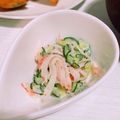 mitsu○'s cooksnap of when they made 簡単☆カニカマとキュウリのマヨサラダ.