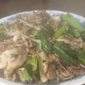 まくりたん's cooksnap of when they made 豚コマと小松菜炒め.
