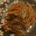 precious☆'s cooksnap of when they made 牛モモ肉とゴボウの炒め煮.