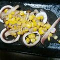 ymd88's cooksnap of when they made イカととうもろこしのバターしょうゆ炒め.
