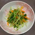 料理苦手はる's cooksnap of when they made 豆苗とにんじんのお手軽ナムル.