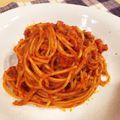 ♡りこぴん♡'s cooksnap of when they made わが家のトマトソースdeアマトリチャーナ.
