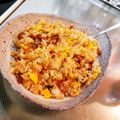 キュリあす's cooksnap of when they made 残った角煮・焼豚で簡単チャーハン♪.