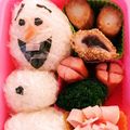 0asa's cooksnap of when they made おら、オラフ弁当☃アナと雪の女王❄︎キャラ弁.