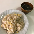 papikun's cooksnap of when they made わかめとかにかまのスープ.