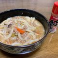 食ってみな、飛ぶぞ's cooksnap of when they made 野菜たっぷり*ピリ辛うどん.