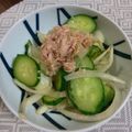新米主婦なるる's cooksnap of when they made 玉ねぎきゅうりツナのさっぱり酢の物.