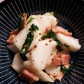 気まぐれ♡雨おんな's cooksnap of when they made 冬の定番おつまみ✨サラダ✨かぶベーコン✨.