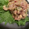 にゃたん's cooksnap of when they made vol.18 鰺と梅のなめろう丼.