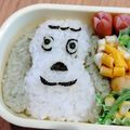 きらら1030's cooksnap of when they made 【キャラ弁】いないいないばあのワンワン.
