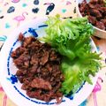 ﾁｲﾁｬﾝﾏﾏ's cooksnap of when they made 牛肉のすき煮、甘辛炒め.