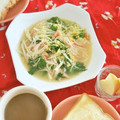 mmameco's cooksnap of when they made 豆苗とカニかまの卵とじ.