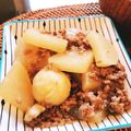 よこみ〜's cooksnap of when they made 里芋と大根のひき肉あんかけ.
